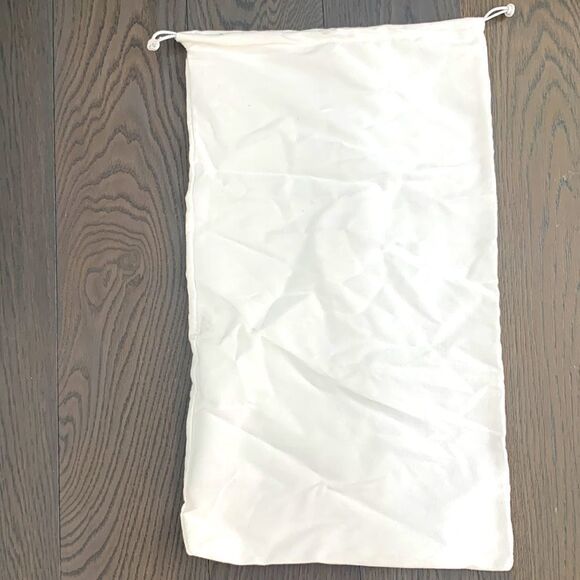 Versace White Flannel Drawstring Dust Bag Replacement Authentic 22" X 12.5" - Picture 4 of 4